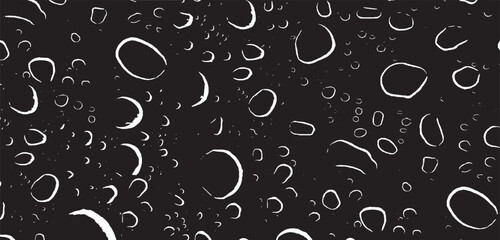 Wall Mural - Small water drops texture vector. Rainy window overlay texture. Rain on glass background. Abstract halftone textured effect. Vector Illustration. EPS10.