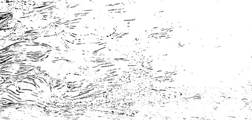 Wall Mural - Monochrome texture composed of irregular graphic elements. Distressed uneven grunge background. Abstract vector illustration. Overlay for interesting effect and depth. Isolated on white background.
