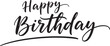 © Farina - Vector art of happy birthday greeting in stylish calligraphy with underline