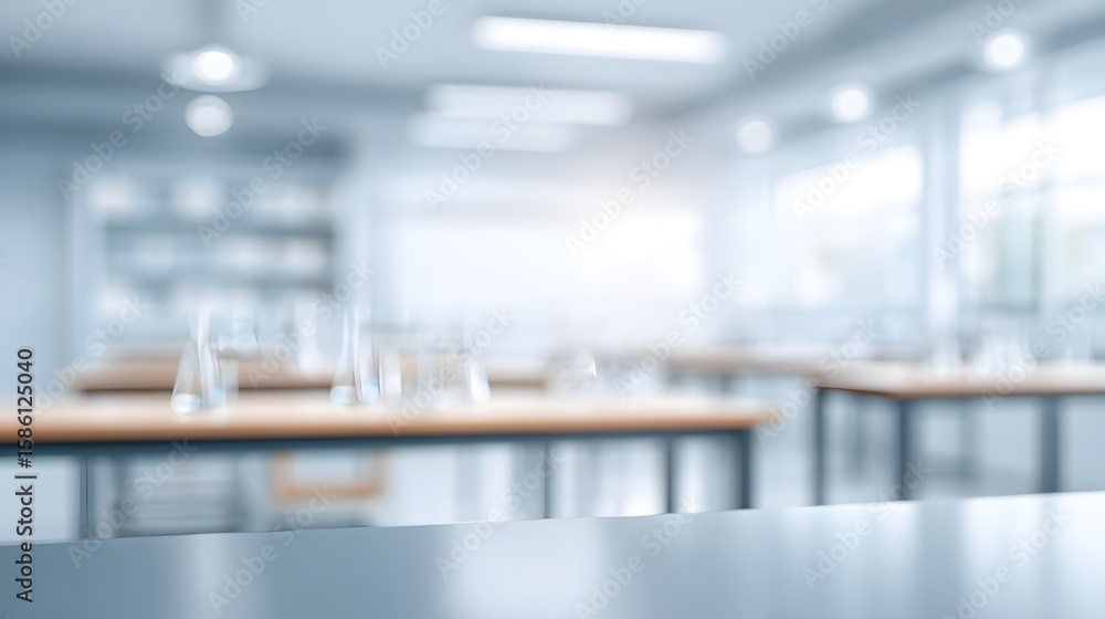 Lab Class Solution Blur lab class interior chemistry Stock Photo | Adobe Stock