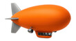 © studioworkstock - Experimental blimp with a triangular tail fin and bright orange hull