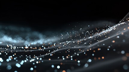 Wall Mural - technology particle abstract background