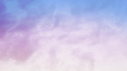 Wall Mural - Clouds Moving Across a Sunset Sky 4K Loop features clouds moving across the sky with sunset colors of yellow, red, and blue in a loop.