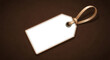 © Odye Design Art - Blank Price Tag on Brown Backdrop Promotion and Discount Visual