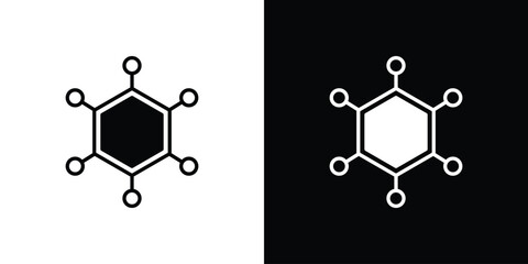 Hub icon symbol sign, vector, eps 10