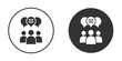 © Annimo - Public opinion icon in modern minimalistic flat versions
