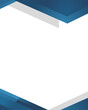 © Lutpiteja  - Modern geometric blue border with sharp angles, perfect for corporate flyers, posters, or digital presentations.