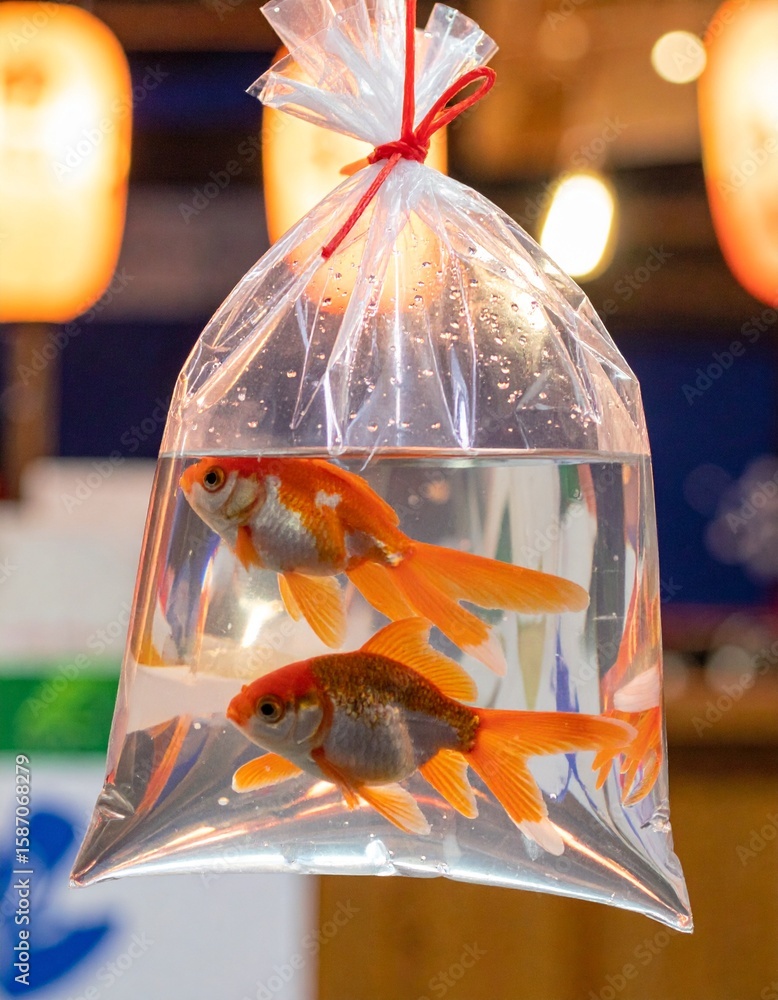 夏祭りの金魚すくい の Stock フォト | Adobe Stock