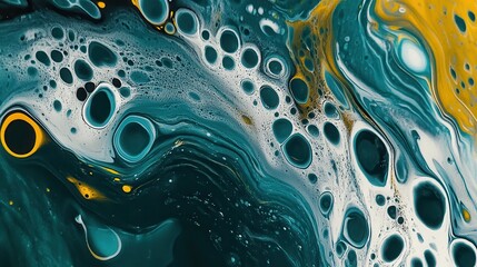 Wall Mural - vibrant abstract acrylic pour paint background for creative projects