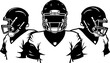 © mdNura - American football, players, NFL, sports art,   vector bundle