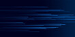 © Hanofa Febriyanti - High speed lines moving technology concept. stripes lines with blue light. speed movement pattern and motion blur over dark blue background.