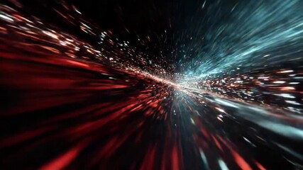 Wall Mural - hyperspace journey: a thrilling visual representation of lightspeed travel through the cosmos