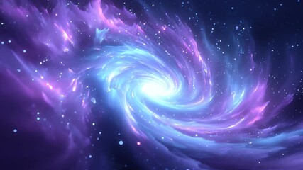 Wall Mural - Colorful Spiral Galaxy in Deep Space