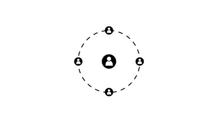 people group men characters net work animation. Social networking service concept, Global network connection line pattern, man network, global network connections and social networking concept