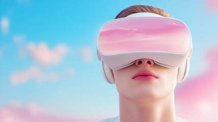Wall Mural - email virtual reality email management system with interactive elements.