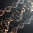 © Extra - Abstract Representation of DNA Structure with Molecular Elements