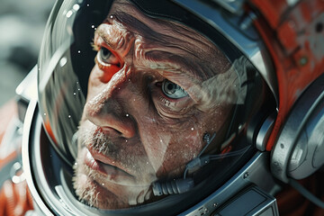 Wall Mural - astronaut in a spacesuit made generative ai technology