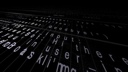 Chat bot computer code artificial intelligence machine learning script