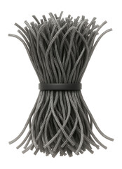 Synthetic macro fibers, mixed into concrete to replace traditional steel mesh in floor slabs.