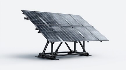 Solar panel array on adjustable stand (1)