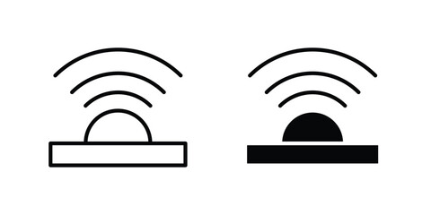 Infrared icon line style graphic design .editable vectors.