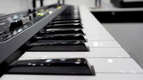 Modern Electronic Piano Keyboard with Control Panel