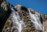 Siklawa mountain waterfall in the Polish Tatra Mountains