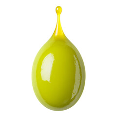 Wall Mural - Isolated Green Egg with Transparent Background