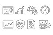 © BlaBla Car - Business and analytics line icon set. data, statistics, dashboard, growth icons collection
