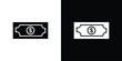 © Annimo - Money icon black flat pictogram. For graphic and web design.