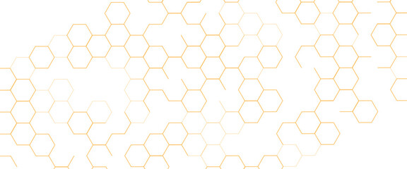 Wall Mural - vector modern futuristic geometric background of hexagons shape