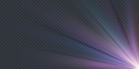 Wall Mural - rainbow crystal star. crystal ray light, sun shines rainbow red yellow and blue color. optical fire 