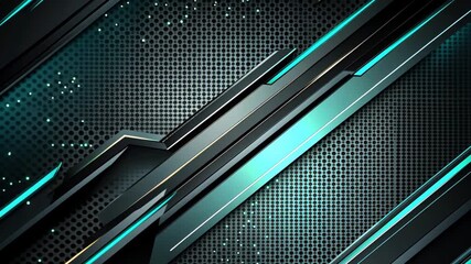 Wall Mural - high technology futuristic modern theme abstract background, metallic wall with layers and rgb neon 
