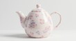 © Do - 清楚な花柄 優しい光彩 陶器ティーポット. AI Generated