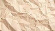 © suu - Close Up View of Brown Kraft Paper with Crinkled and Wrinkled Texture and Torn Section with Soft Shadows