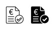© SANALRENK - Invoice and receipt euro icon