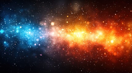 Wall Mural - Cosmic nebulae, vibrant colors, space
