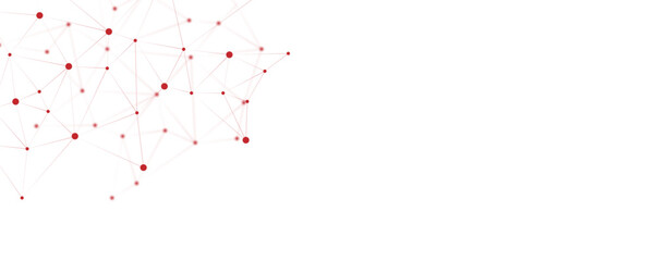 Wall Mural - abstract white red digital technology futuristic communication high tech concept background. technol