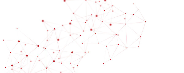 Wall Mural - abstract white red digital technology futuristic communication high tech concept background. technol