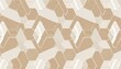 © Melissa - abstract geometric seamless pattern trendy beige and white hexagon design