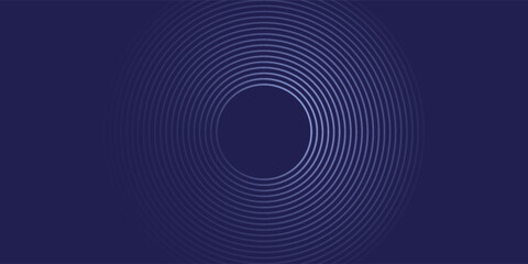 Poster - abstract blue background with blue glowing diagonal geometric lines. modern shiny blue rounded recta