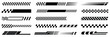 © AYAT - Race car stripes and racing graphics set with checkered flag patterns, angled dynamic lines, finish line symbols, motocross labels, motorsport decals, and vehicle tuning stickers for speed enthusiasts