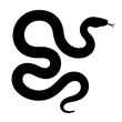 © MdRahat - Design a black silhouette of a Coastal Carpet Python white background clean vector shape