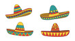 © Marufa - Colorful traditional mexican sombrero hats festive celebration fiesta attire cultural headwear artistic design elements fun party accessories