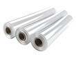 © Toufiqul - Three rolls of clear plastic film on cardboard cores isolated on transparent background