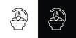 © Annimo - Solarium icon black vector concept - stock vector.