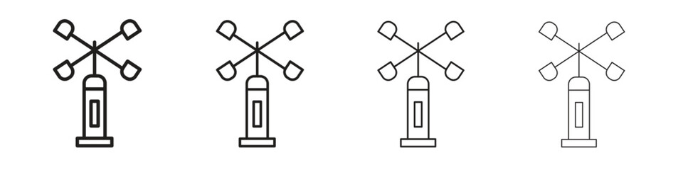 Anemometer icon collection. Vector illustration EPS10.