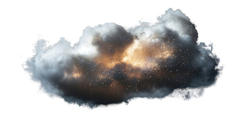 Wall Mural - png cloud with a sparkle atmosphere fireworks astronomy.
