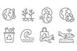 © Pointer Marker - Environmental, nature line icon set. sustainability, ecology icons collection