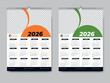 © Sisir2367 - Happy New Year ,Wall calendar design template for 2026, minimalist, clean, and elegant design